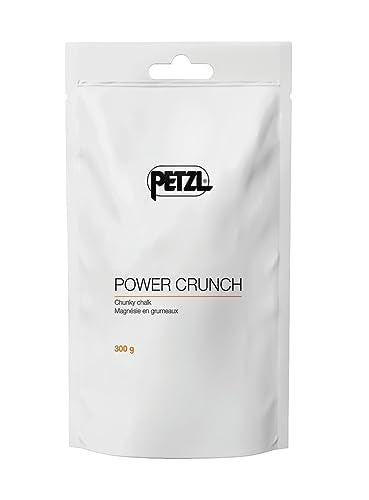 Petzl SAKAPOCHE Rock Climbing Chalk Bag | Ergonomic Chalk Pouch with Zippered Pocket for Gym, Sport, & Trad Climbing - color: Black Dazzle + 300g Powder Crunch Chalk