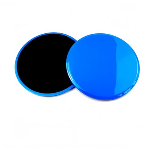 Core Sliding Discs - Dual Sided Workout Sliders for Carpet & Hardwood Floor - Home Ab Pads Exercise Equipment Fitness Sliders for Women and Men - color: blue