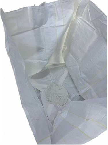Heavy Duty 2 Ton Bag with Spout Bottom - Heavy Duty Woven FIBC Bulk Bag with Discharge Port - 2 Ton L4400LBS SWL, 39"L x 39"W x 47"H - Ideal for Construction, Grain (10)