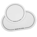 QAZXCDEW-2pcs Bass Drum Patch And Kick Drum Pad, Self Adhesive Drumhead Patches For Bass Drum Pedal Accessories, Includes Double And Single Pedal Protector (white) - color: white