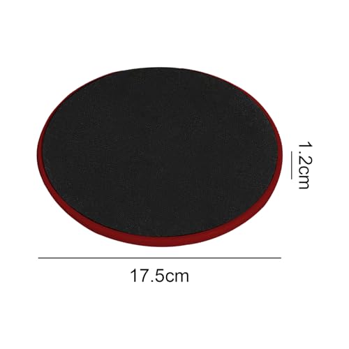 17.5cm/6.89In Round Core Sliders for Working Out,Set of 4 Exercise Core Pilates Sliders,Floor Foot Slider for Exercise 2 Color - color: red+yellow