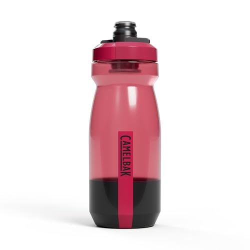 CamelBak Podium Bike Squeeze Water Bottle, High‑Flow Easy‑Squeeze Design for Cycling Performance, 21oz, Mercury Berry - color: Mercury Berry