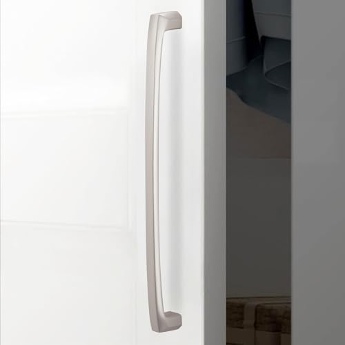 10 Pack 15 inch Brushed Satin Nickel Kitchen Cabinet Handles Cabinet Pulls Sliver Drawer Pulls Kitchen Cabinet Hardware Handles Dresser Handles - color: Brushed Satin Nickel, size: 15" Hole Center（381mm）