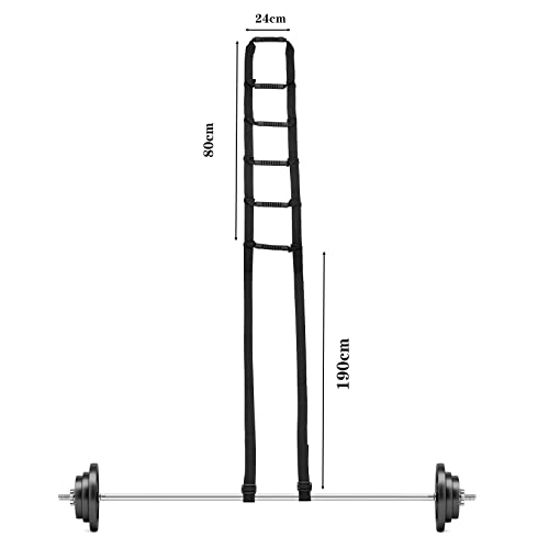 Pull Up Bed Ladder Assist,Assist Device with Handle Grips,Adjustable Length Bed Lift, Sit Up Helper Bed Assistance, Mobility Aid or Elderly, Senior, Injury Recovery Patient, Pregnant - color: Black 6 Hand Grips