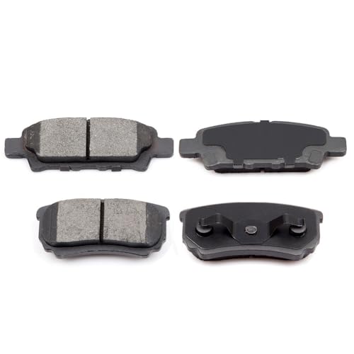 ECCPP D1037-7940 Rear Ceramic Disc Brake Pad Set Fit For Chrysler 200 2011-2014,For Chrysler Sebring 2007-2010,For Dodge Avenger 2008-2014,For Dodge Caliber 2007-2012,For Mitsubishi Lancer 2008-2017 - style: D1037 [4pcs]