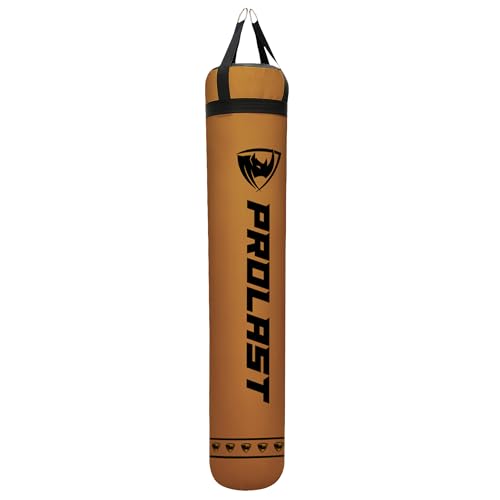 Heavy Punching Kicking Bag for Adults, Boxing, MMA, Martial Arts, Muay Thai, Strength Training Equipment, Filled/Unfilled, 6ft, 150 lbs, Special Edition Logo - color: Brown / Black, size: Unfilled