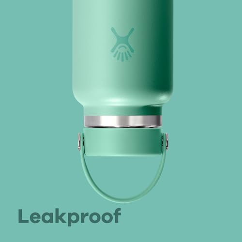 Hydro Flask Water Bottle - Insulated Stainless Steel - Wide Mouth Flex Lid, Non Spill, Leakproof and Refillable in 20 Oz Harbor Blue - color: HARBOR BLUE, style: 20 Oz