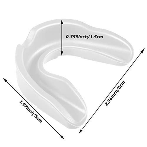 Sport Mouth Guards Gum Teeth Armor Game Guard for Boxing Basketball Football Hockey Karate Basketball Rugby Match - color: Clear White