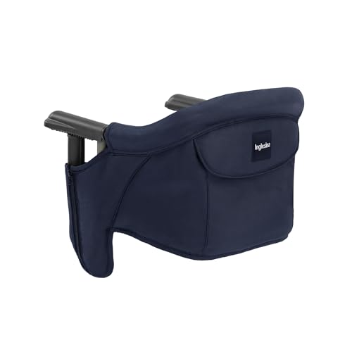 Inglesina Fast Table Chair - Award-Winning Baby High Chair for Eating & Dining - Compact, Portable & Foldable - Leaves No Scratches - for Babies 6-36 Months & 1-3 Year Old Toddler - Navy - color: Navy, style: Chair