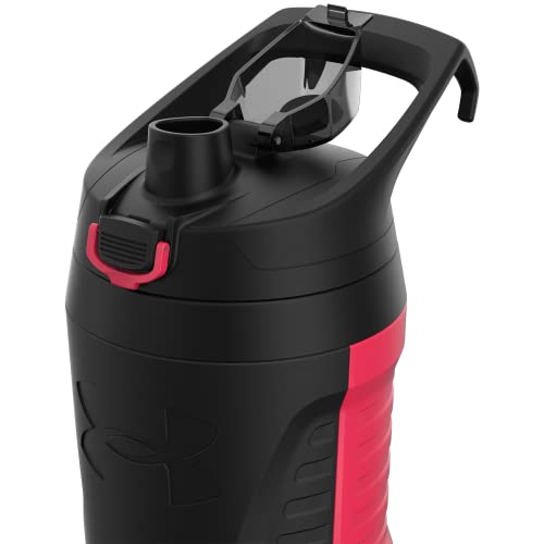 Under Armour 32 oz Insulated Water Bottles - Sports Water Jug with Fence Hook, Leak Resistant for Baseball, Football & More, 32 oz Insulated, Cerise - color: Cerise, size: 32 Ounces