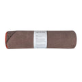 Muka Yoga Mat Towel with Grip Dot Non-Slip, Sweat Absorbent Towel for Hot Yoga Pilates Fitness 72x24 Inch - color: Brown