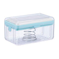 Ciieeo Soap Box with Foaming Roller Soap Dish Holder 4.80 Inch for Bathroom Kitchen Bar Storage Keeps Dry and Clean