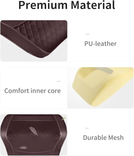 Boriwat Back Massager with Heat, 3D Kneading Massage Pillow for Back, Neck, Shoulder, Leg Pain Relief Deep Tissue, Gifts for Women Men Mom Dad(Brown) - style: Brown