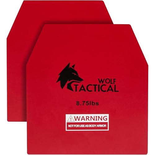 WOLF TACTICAL Weight Vest Plates - 5.75/8.75/14.5/19.75LB Pairs - WODs, Strength Training, Running, Heavy Workouts - color: 8.75LB Plates