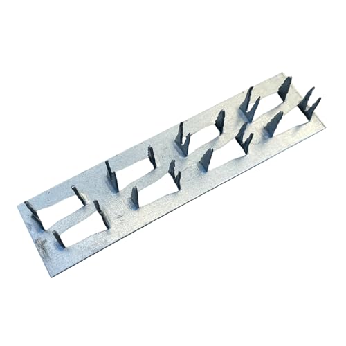 Sandbaggy Steel Mending Plate for Wood (Hot Dipped Galvanized) - Wood Connectors, Reinforcement, Fasteners (1" x 4", 150, Count) - size: 1" x 4"