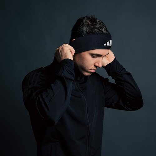 adidas Alphaskin Tie Headband - color: 3/Plus/Heather Grey/Black
