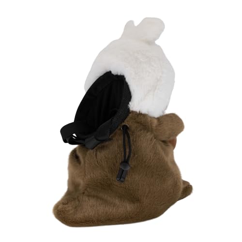 Rock Climbing Chalk Bag – Cute Plush Chalk Bag for Bouldering, Gym, Indoor & Outdoor Climbing – Drawstring Closure, Adjustable Waist Belt – Fun Character Design for Climbers - color: Dark Otter Bunny