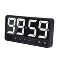 Digital Kitchen Timer with 7.1” Extra Large Display, Rechargeable Magnetic LED Countdown/Up Memory Timer with 6 Alarms & 4 Volume Levels for Cooking, Classroom, Office, Home Gym (Black) - color: Black