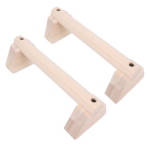 2PCS Wood Push Up Bars with Non Slip Base Pad Exercise Home Workout Equipment Wooden Parallettes Handle Stands Grip for Men Strength Training, Planks Calisthenics - size: 25cm