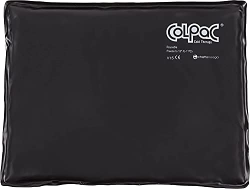 Chattanooga ColPac - Reusable Gel Ice Pack - Black Polyurethane - Standard - 10 in x 13.5 in - Cold Therapy - Knee, Arm, Elbow, Shoulder, Back - Aches, Swelling, Bruises, Sprains, Inflammation - size: 10x13.5 Inch (Pack of 1)