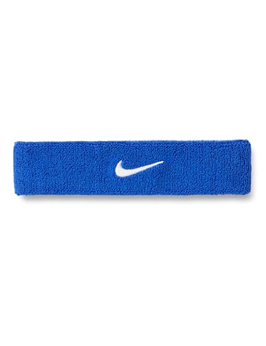 Nike Unisex Adult Swoosh Classic Headband - color: Game royal/white