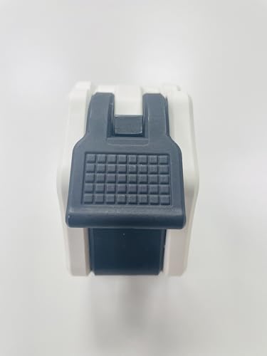 Olympic Barbell Clamps Collars Quick Release Pair Weight Clips for 2 inch Barbell (White w/Black Lever) - color: White W/ Black