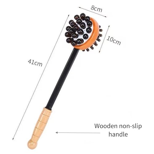 Massage Hammer, Meridians Back Knock Massager, Double Head Back Scratcher Percussion Massager, Manual Massage Hammer for Neck, Leg, Waist