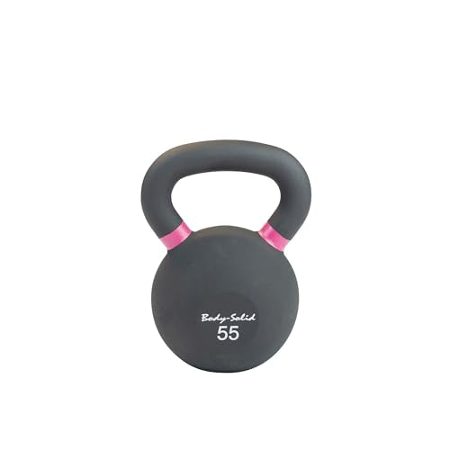 Body-Solid Matte Powder Coat Kettlebell with Kettle Grip Handle, Perfect Kettlebells for Weight Training and Core Workout Exercise Equipment - style: 55 lbs.