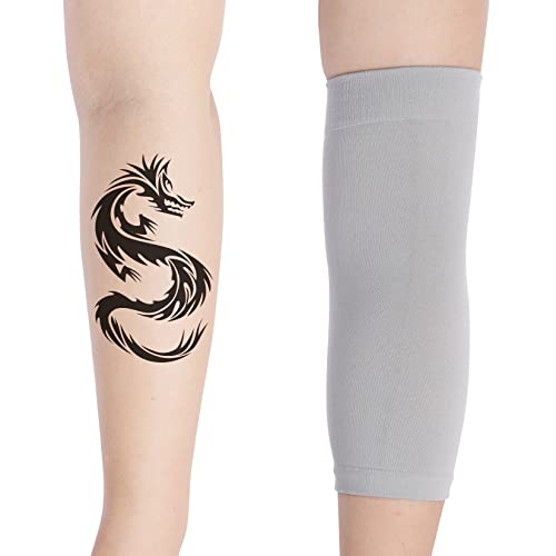 HOVEOX 3 Pairs Tattoo Cover Up Sleeve Forearm Tattoo Cover Tattoo Cover Up Compression Sleeves Arm Sleeves for Women Men - color: Black, Grey, Nude