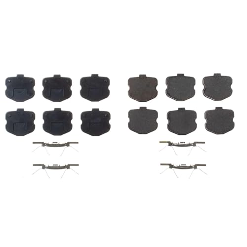 PowerStop Front Brake Pads for Chevrolet Corvette 2006-13 - Z17 Ceramic Brake Pads with Installation Hardware, 17-1185F - style: 17-1185F