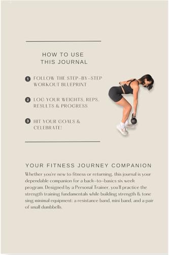 The Guided Workout Journal: Strength & Tone for Beginners: At Home Workout Program | 6 Weeks