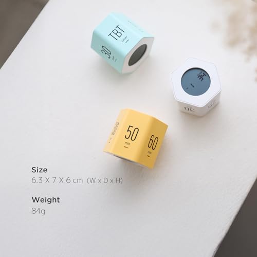 mooas Multi-Hexagon Clock Cube, Digital Clock, Pomodoro Timer, Backlit Display 12/24H Mode Count up & Countdown Timer, Rotating Various Time Presets for Classroom, Gym, Kitchen (Mint) - color: Mint