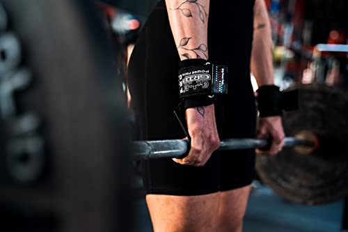 Weight Lifting Rod Hooks Heavy Duty Wrist Wraps Power Weight Lifting Training Gym Grips Straps Set of 2 - color: Flat Black 2 Hooks, size: MEN-Wrist Size Large