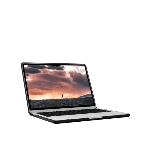 URBAN ARMOR GEAR UAG Designed for MacBook Air 13" Case M5 2026 M4 2025 M3 2024 M2 2022 - Translucent Rugged Lightweight Slim Tactile Grip Laptop Protective Cover, Plyo Ice/Black - color: Plyo - Ice/Black