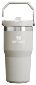 Stanley IceFlow Flip Straw Tumbler with Handle 20 oz | Twist On Lid and Flip Up Straw | Leak Resistant Water Bottle | Insulated Stainless Steel |BPA-Free | Ash - color: Ash, size: 20 Ounces