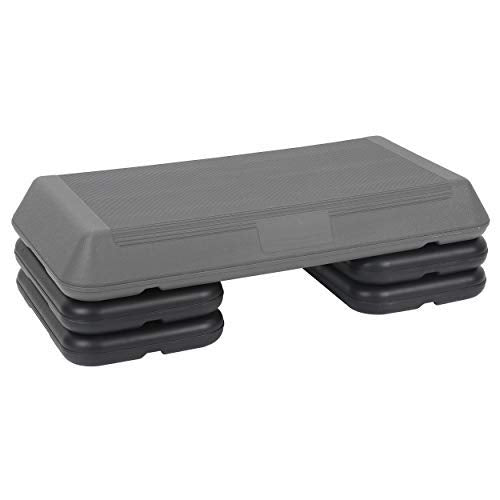 ZENY Exercise Aerobic Stepper Platform 28.5'' Adjustable Aerobic Step with 4 Risers, Fitness and Workout Stepper for Home Gym