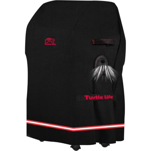 Turtle Life BBQ Grill Cover, 32 Inch Heavy Duty Waterproof 2 Burner Barbecue Gas Grill Covers for Weber Spirit Char-Broil Performance, Black - color: Black, size: EVO-32in