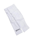 Tandem Sport Padded Arm Sleeves - Compression Sleeves with Built-In Elbow Padding to Reduce Injury & Stress - color: White, size: Small-Medium
