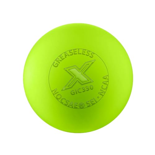PEARL X Greaseless Lacrosse Balls by Guardian Innovations - Official Ball of NCAA Championships - Meets NOCSAE Standards and SEI/NCAA Certified - color: Optic Yellow, size: 100 Pack