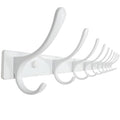 SKOLOO Wall Mounted Coat Rack - 10 Hooks, Heavy Duty, Stainless Steel, Metal Wall Hangers, Sturdy Coat Hooks for Hanging Coats, Jacket, Clothes, Hat, White - color: White, size: 10 Hook(1 Pack)
