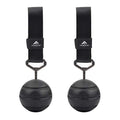 Rock Climbing Solid Training Cannonball Bomb Power Pull Up Ball Hold Grips for Straps for Finger, Forearm, Biceps, Back Muscles - color: Black (Groove 3.5")