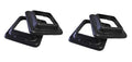 Ader 44'' Original Health Club Step, Aerobic Step, Gym Class Step, Platform with Risers - color: Black -4pcs Risers Only