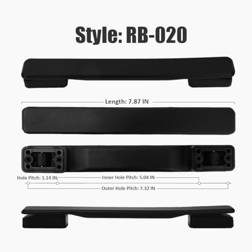 Luggage Handle Replacement Suitcase Handle Repair Grip for Travel Bag RB020 | Comfortable grip design, easy mounting, ideal for restoring damaged handles on suitcases, luggage cases, and travel gear - color: RB-020