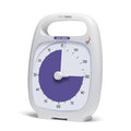 TIME TIMER PLUS 120 Minute Desk Visual Timer Countdown Timer with Portable Handle for Classroom, Office, Homeschooling, Study Tool, with Silent Operation (White) - size: 5-1/2 x 7 in, style: 120 Minutes