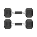 HANDBODE Rubber Encased Hex Dumbbell Pair, 2.5-65 lb | Non-Slip Handle Design for Secure & Comfortable Grip, Hand Weights for Strength Training, Fitness & Home Gym - size: 7.5 lb, Pair, style: Comfort Grip