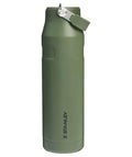 Stanley IceFlow Flip Straw 2.0 Water Bottle 36 OZ | Built-In Straw with Larger Opening | Lightweight & Leak-Resistant | Insulated Stainless Steel | BPA-Free | Dried Pine - color: Dried Pine, size: 36 Ounces
