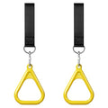 LadyRosian Trapeze Bar Swing Monkey Bars Hanging Ninja Rings Warrior Slackline Obstacle Course Kits for Kid Playground Equipment Accessories (Yellow) - color: Yellow