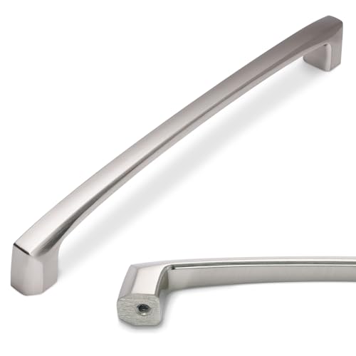 10 Pack 7 inch(177mm) Brushed Satin Nickel Kitchen Cabinet Handles Cabinet Pulls Sliver Drawer Pulls Kitchen Cabinet Hardware Handles Dresser Handles - color: Brushed Satin Nickel, size: 7'' Hole Center(177mm)