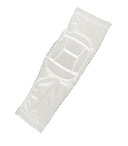 Tandem Sport Padded Arm Sleeves - Compression Sleeves with Built-In Elbow Padding to Reduce Injury & Stress - color: White, size: Small-Medium
