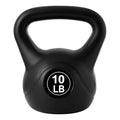 ALTLER Vinyl Plastic Concrete Kettlebell 10-50LBS Safe Strength Training Kettlebell Anti-Slip Grip Weight for Home Workouts and Men/Women/Beginners - size: 10LB
